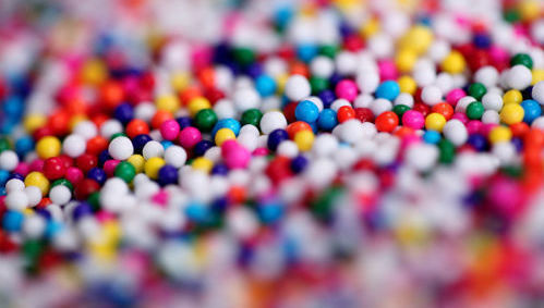 partículas colores bolas