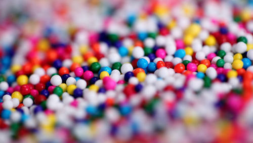partículas colores bolas