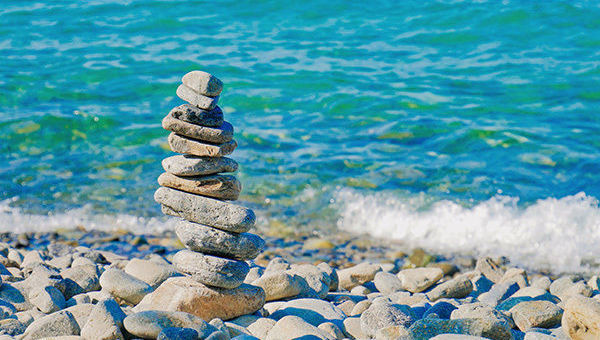Equilibrio, mar, balanceado