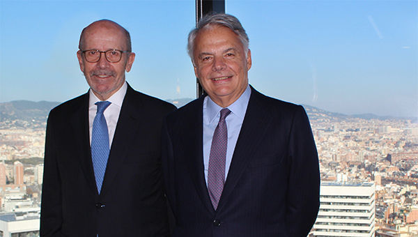 EusebioDiaz-Morera, presidente de EDM (Izq) e IgnacioGarralda, presidente de Mutua Madrileña