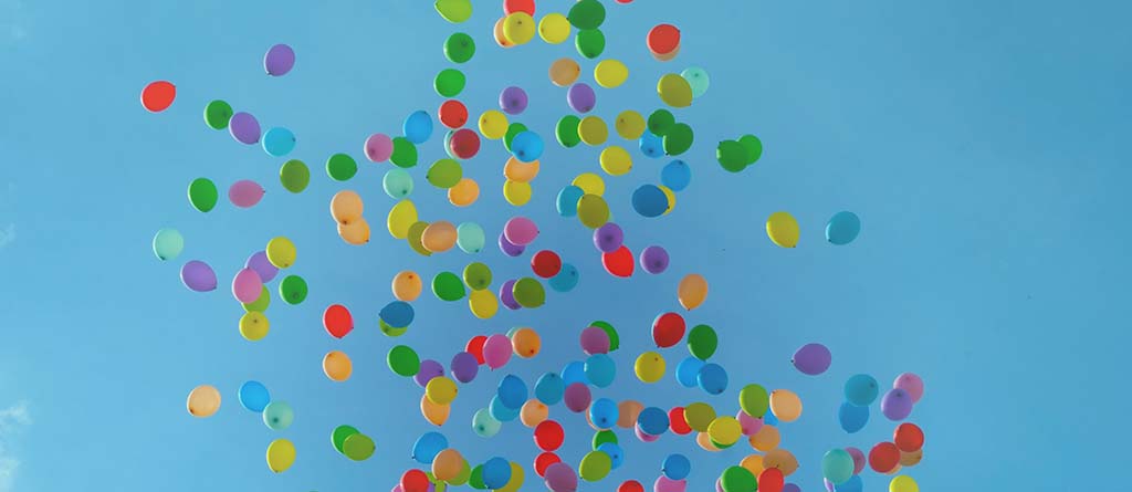 globos, fiesta, celebración