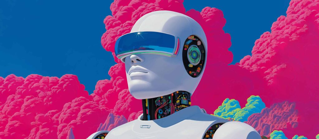 kembeke_A_conceptual_editorial_illustration_of_humanoid_robots__1de10a43 730c 4791 a6e2 ce4822891f14