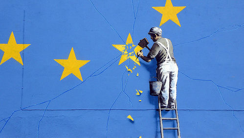 euro, estrelas, quebra, união europeia