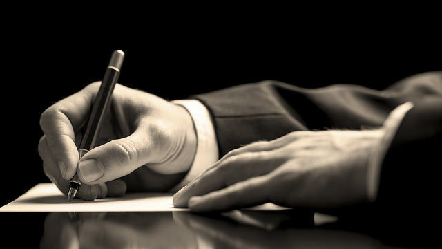 Acordo Assinar Contrato Escrever Assinatura