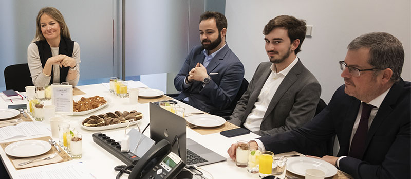 Almudena Mendaza, Diogo Verde, Afonso Jesus e Hugo Custódio.