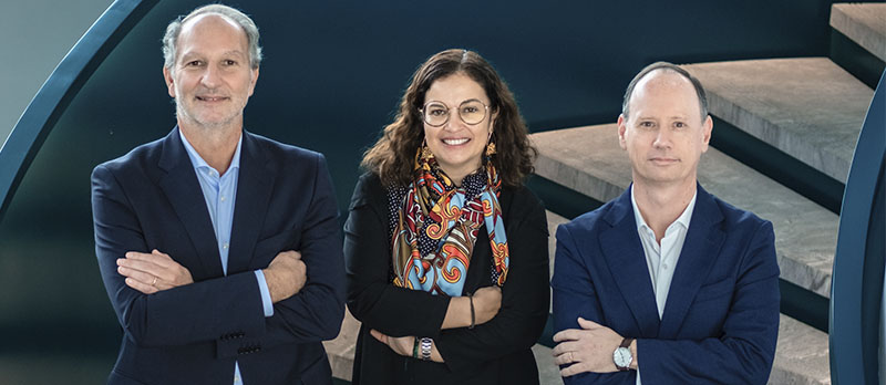 Pedro Lagoá, Elisabete Pinto Pereira e Nuno Mota da Silva. novobanco