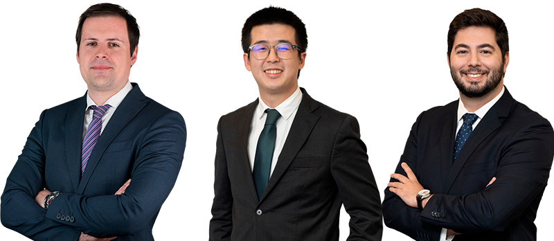 Carlos Couto, Chen Chen e Tiago Peyroteo