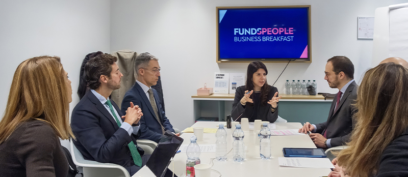 Tavola rotonda FundsPeople obbligazionario. Foto Enrico Frascati per FundsPeople